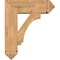 Ekena Millwork Imperial Arts and Crafts Smooth Bracket w/ Offset Brace, Western Red Cedar, 7 1/2"W x 22"D x 26"H BKT0806X22X26IMP03SWR - alternate 2